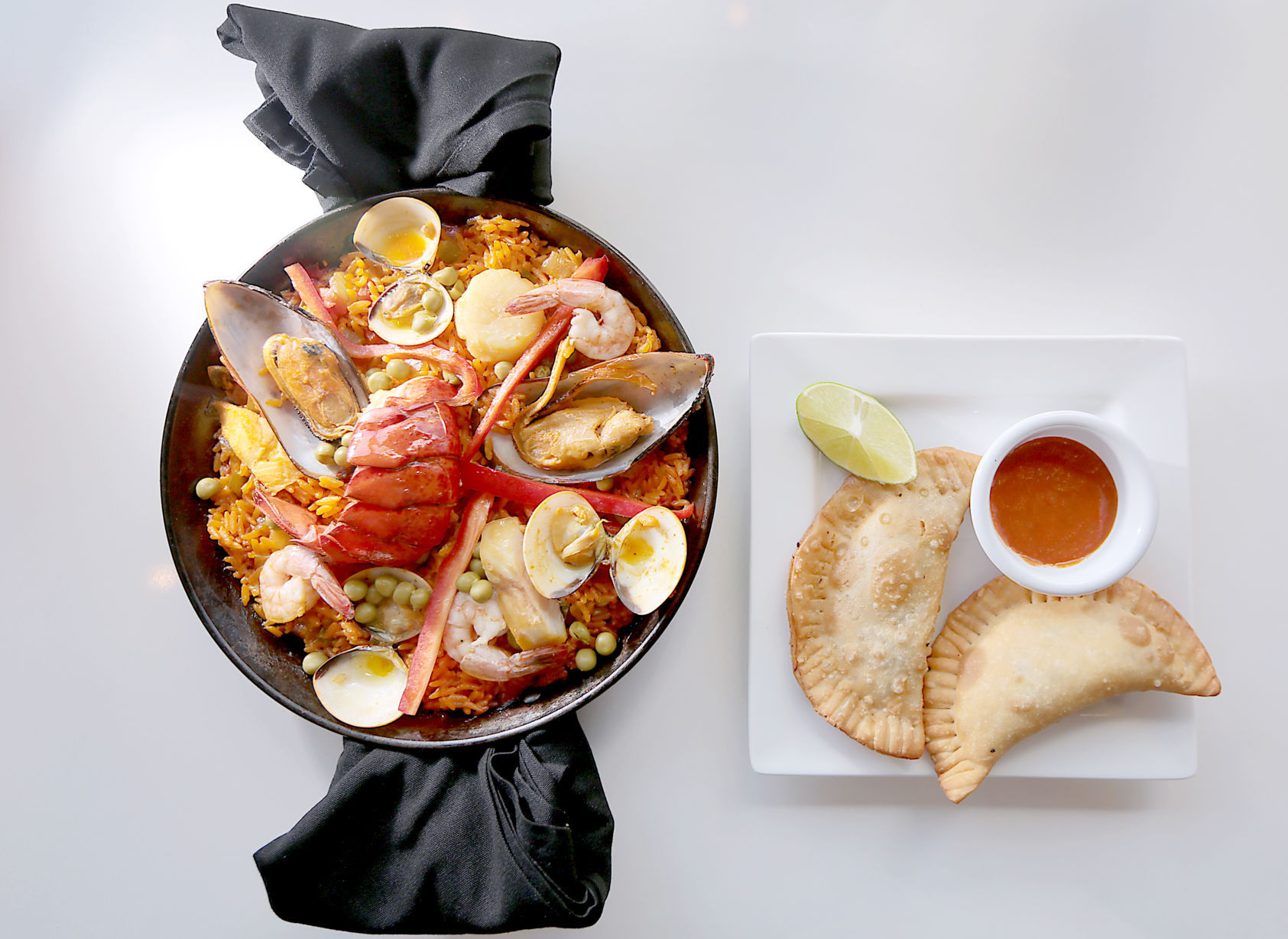 Zandru's paella and empanadas
